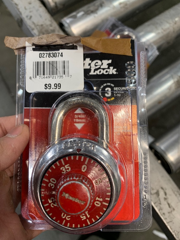 Photo 1 of Master Lock Colored Dial Combination Padlock 1 unitnot 4
