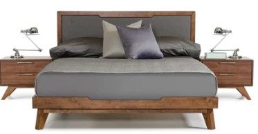 Photo 1 of ** incomplete set ** Soria Modern Grey & Walnut Bed