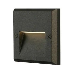 Photo 1 of 10-Watt Equivalent 5.5 in. Low Voltage Black Integrated LED Deck Light