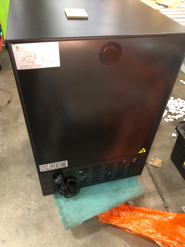 Photo 1 of Wine and Beverage Refrigerator Upgraded, 24 Inch Beverage Refrigerator Cooler Dual Zone with Glass Door, Under Counter or Freestanding Beverage Fridge with Large Capacity, Advanced Cooling System