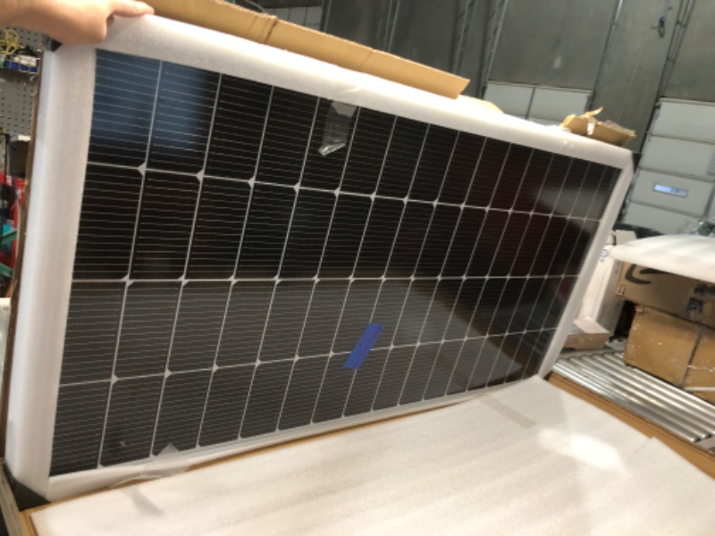 Photo 7 of ***USED - DAMAGED - SEE PICTURES***
WERCHTAY 200 Watt Solar Panel 9BB Monocrystalline Cell, High-Efficiency Module PV Power Charger 12V/24V Solar Panels for Homes Camping RV Battery Boat Caravan and Other Off-Grid Applications (200W)