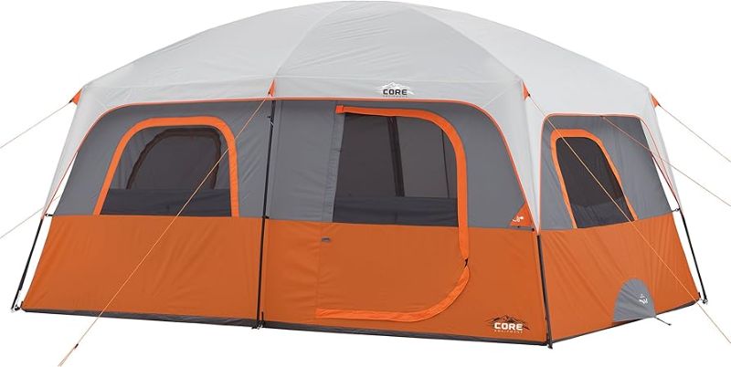 Photo 1 of 
CORE 10 Person Tent | Large Multi Room Tent for Family | Included Tent Gear Loft Organizer for Camping Accessories | Portable Cabin Huge Tent with Carry Bag 