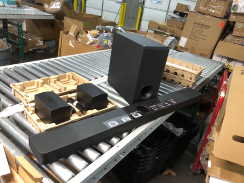 Photo 1 of ***USED - LIKELY MISSING PARTS - UNABLE TO TEST***
LG S90TR 7.1.3-Channel OLED evo TV Matching Soundbar with Rear Surround Speakers, Dolby Atmos, Wow Orchestra, WOWCAST Built-in with Wireless Dolby Atmos, Wireless Subwoofer (2024 New Model)