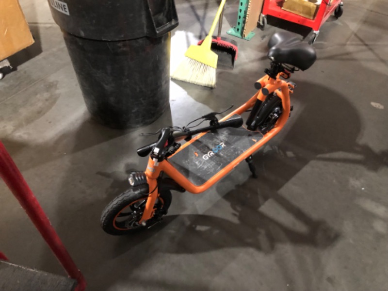 Photo 6 of ***USED - DAMAGED - NO PACKAGING - SEE COMMENTS***
Gyroor Electric Scooter with Seat, 450W Powerful Motor up to 20 Miles Range, Foldable Scooter for Adult Max Speed 15.5Mph, Commuter Electric Scooter with Basket