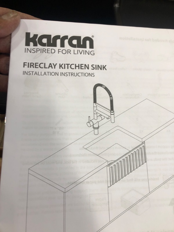 Photo 2 of 
Black Karran USA Quartz QU 33" Undermount Double Basin Quartz Composite Kitchen Sink with Basin Rack and Basket Strainer