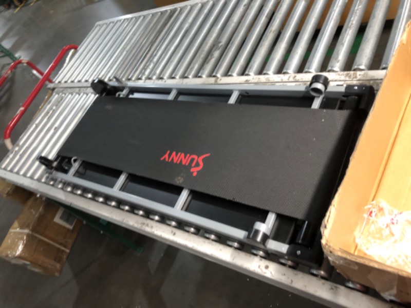 Photo 1 of ***USED - LIKELY MISSING PARTS - UNABLE TO VERIFY FUNCTIONALITY - SEE PICTURES***
Sunny Health & Fitness Manual Walking Treadmill, Non-Electric, Foldable & Compact Design, Quiet Tread Pad, Transportation Wheels, Non-Slip Handlebars, Digital Monitor for Ap