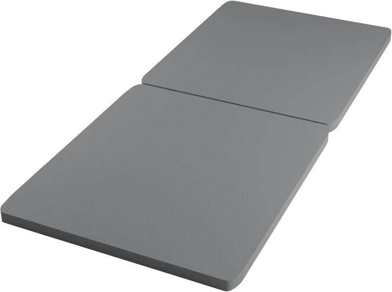 Photo 1 of 1.5-Inch Split Bunkie Board for Mattress/Bed Support - Fully Assembled, Improved Comfort and Support, Twin, Gray