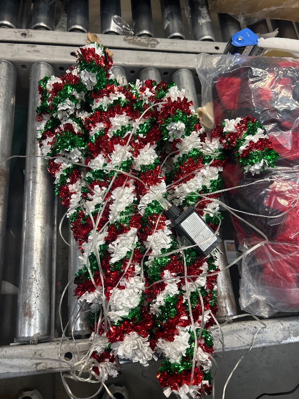 Photo 1 of *****LIGHTS UP TESTED **** Light up Christmas decor candy canes red green and white. 