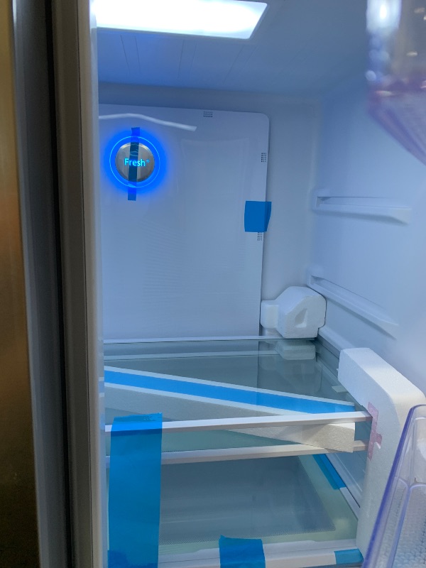 Photo 1 of Hamilton Beach HBFR1504 Full Size Counter Depth Refrigerator with Two Freezer Drawers, 17.9 cu ft, Stainless