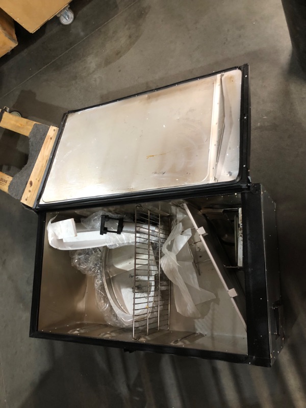 Photo 9 of ***DAMAGED - MISSING PARTS - NO PACKAGING - SEE COMMENTS***
Masterbuilt® 40-inch Digital Electric Vertical BBQ Smoker with Side Wood Chip Loader