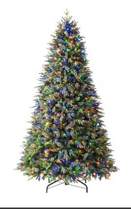 Photo 1 of ***USED - NOT ALL THE LIGHTS WORK - LIKELY MISSING PARTS***
Holiday Living 9-ft Hayden Pine Pre-lit Christmas Tree