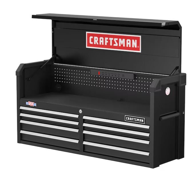 Photo 1 of ***Parts Only**CRAFTSMAN 2000 Series 51.5-in W x 24.7-in H x 16-in D 8-Drawer Steel Tool Chest (Black)
