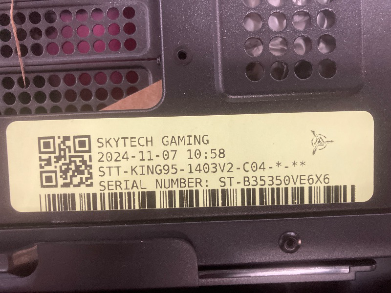 Photo 1 of Skytech King 95 Gaming PC Desktop, Ryzen 7 7700X 4.5 GHz (5.4GHz Turbo Boost), NVIDIA RTX 4070 Ti Super 16GB GDDR6X, 1TB Gen4 SSD, 32GB DDR5 RAM 5600 RGB, 750W Gold PSU, ARGB AIO, Wi-Fi, Win 11 Home