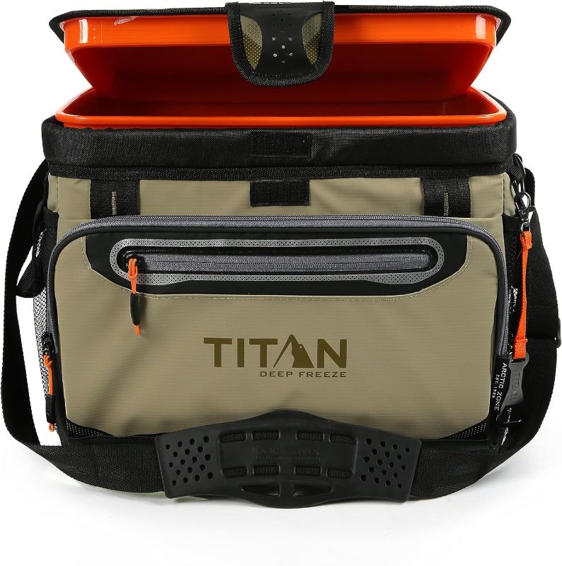 Photo 1 of 
Titan Deep Freeze Cooler Zipperless Hardbody Cooler - Deep Freeze Insulation, HardBody Liner, and SmartShelf