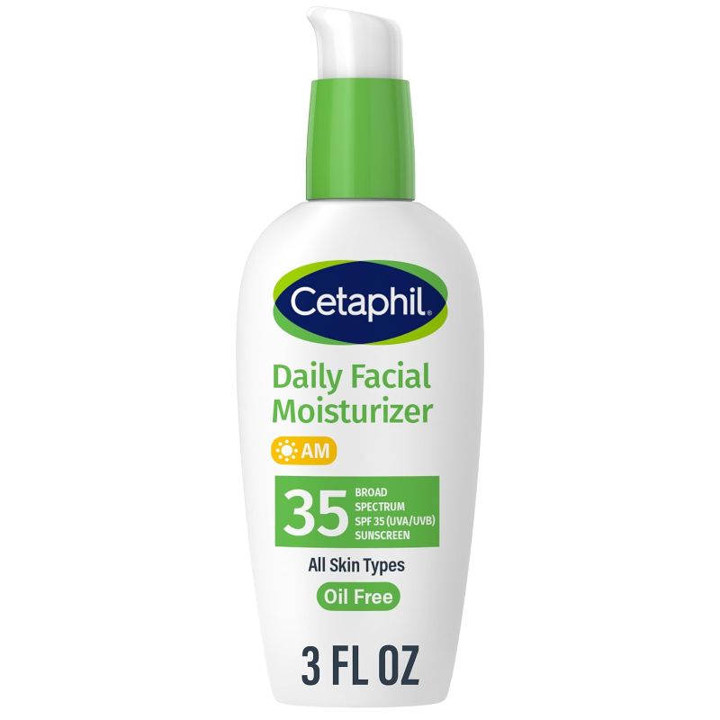 Photo 1 of 
Cetaphil Face Moisturizer, Daily Oil Free Facial Moisturizer with SPF 35, For Dry or Oily Combination Sensitive Skin, Fragrance Free Face Lotion