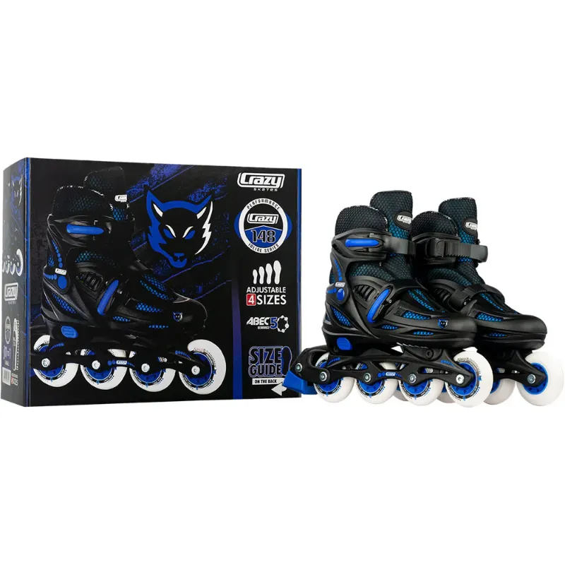 Photo 1 of 148 Black - Size Adjustable Inline Skates SIZE 5-8