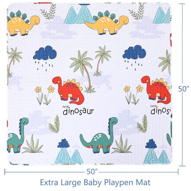 Photo 1 of 50 x 50 Play Mat for LIAMST and TODALE Baby Playpen, Non-Slip Washable Baby Playpen Mat, Baby Crawling Mats for Floor, Portable Travel Large Play Mats for Toddlers and Infants 