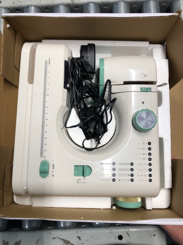 Photo 2 of **NON-REFUNDABLE** (PARTS) StitchMaster Pro:Ballet on twin needles.Sewing machine,sewing machine for beginners,Double needle and double thread,16 kinds of stitches.Sewing machine for Household,sewing machine for adults.(Beige)