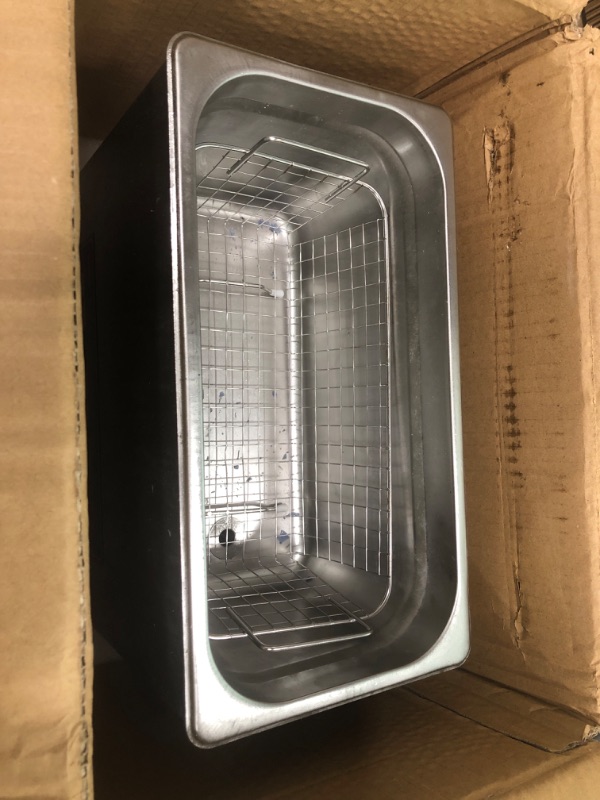 Photo 1 of VEVOR Commercial Ultrasonic Cleaner 6L Professional Ultrasonic Cleaner 40kHz with Digital Timer&Heater 110V Excellent Cleaning Machine for Watch Instruments Industrial Parts Excellent Cleaner Solution