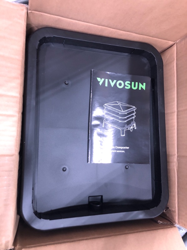 Photo 1 of VIVOSUN 5-Layer Worm Compost Bin, 50L Worm Composter, Easy Setup Inclusive Worm Farm Kit for Recycling Food Waste