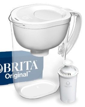Photo 1 of Brita Large Water Filter Pitcher for Tap and Drinking Water with SmartLight Filter Change Indicator, Includes 1 Standard Filter, BPA-Free