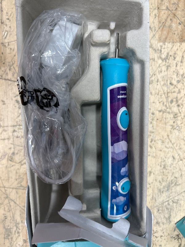 Photo 1 of **NEEDS NEW BRUSH**
Philips Sonicare HX6321/02 For Kids Sonic Electric Toothbrush