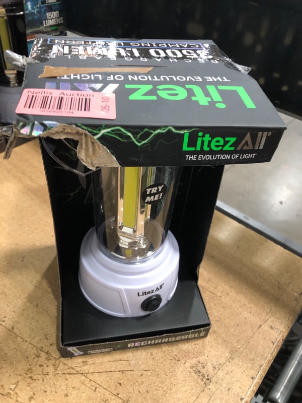 Photo 2 of * MINOR DAMAGE* LitezAll 24877 3500 Lumen Rechargeable Lantern