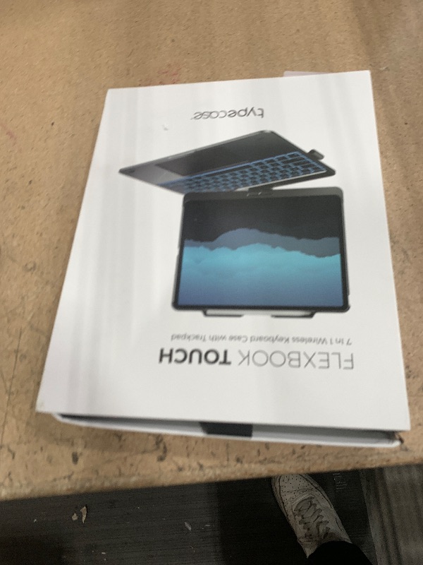 Photo 1 of typecase Keyboard Case for iPad Pro 13-inch (M4, 2024) & iPad Air 13-inch (M2), Trackpad, 360° Rotatable, Wireless Keyboard, 11-Colors Backlit for iPad Pro 12.9 (6th/5th/4th/3rd Gen), Dark Black