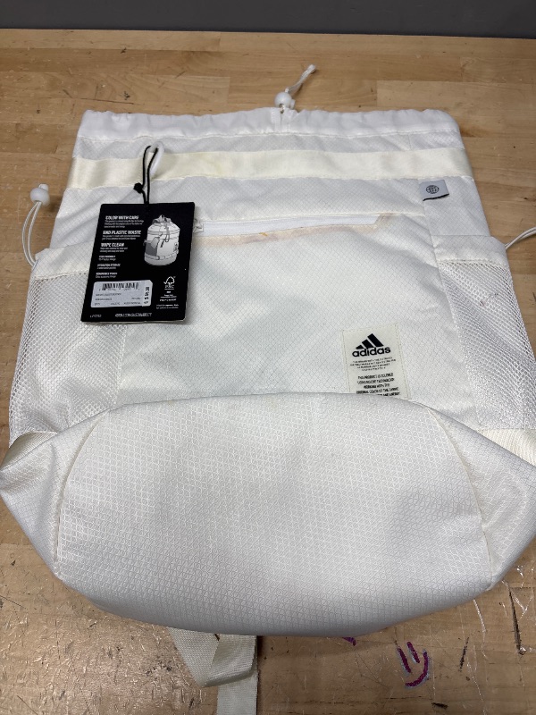 Photo 2 of adidas Bucket Backpack, Non Dyed White, One Size