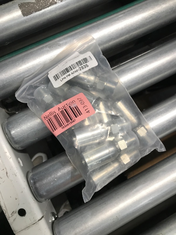 Photo 2 of (10-PCS) L-MP-06-06 3/8'' ID Hose x 3/8''NPT Male Hydraulic Hose End Crimp Fitting Hydraulic Hose Fitting