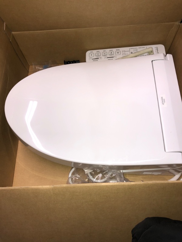 Photo 2 of **NON-REFUNDABLE** (PARTS) TOTO SW3074#01 WASHLET C2 Electronic Bidet Toilet Seat with PREMIST and EWATER+ Wand Cleaning, Elongated, Cotton White