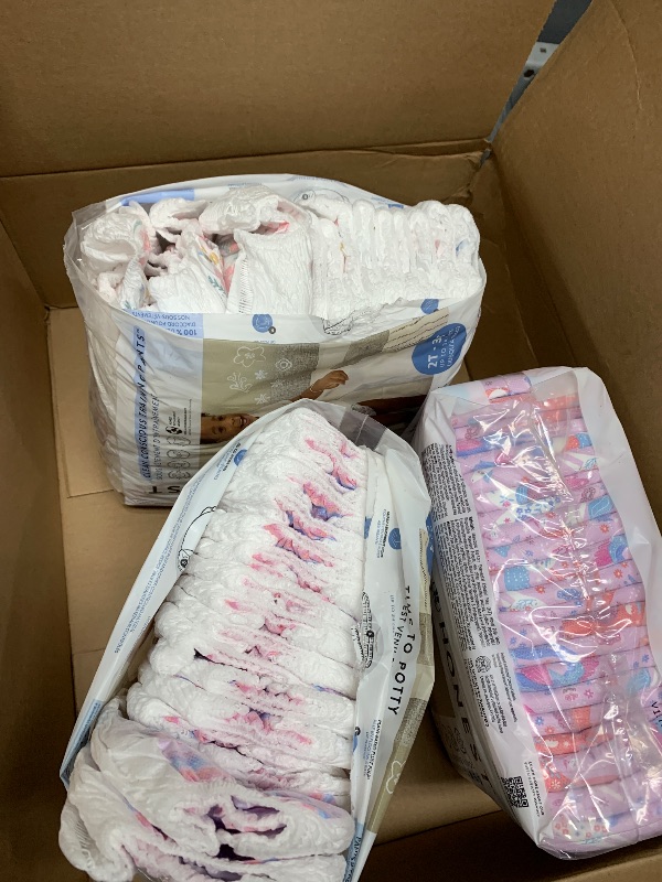 Photo 1 of ***partial 59 count vs 66 ***
The Honest Company Clean Conscious Training Pants | Plant-Based, Sustainable Diapers | Let's Color + See Me Rollin' | Size 2T/3T (up to 34 lbs), 66 Count
