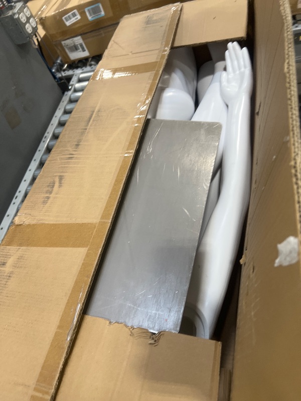 Photo 1 of TopMaster Female Form Mannequin - Versatile 360° Design, Easy Assemble, Full Body Dress Form Female Mannequin with Adjustable Posture, Turnable Head & Flexible Limbs - White