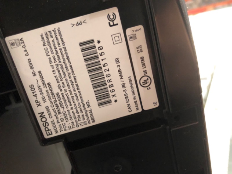 Photo 1 of Epson Expression Home Wireless Small-in-One Printer (XP-4105)