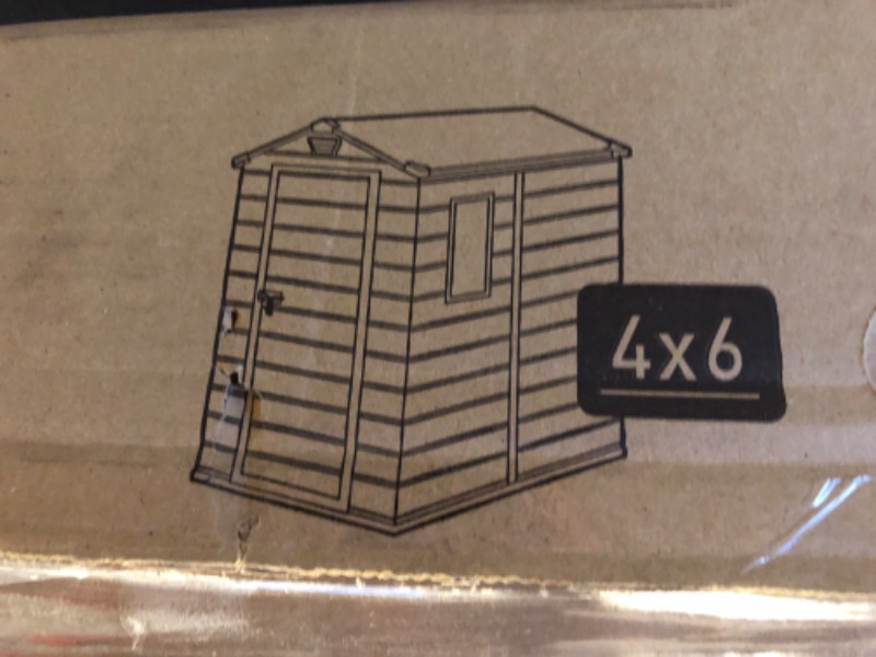 Photo 4 of Keter 4'x6' Manor Outdoor Storage Shed Gray
