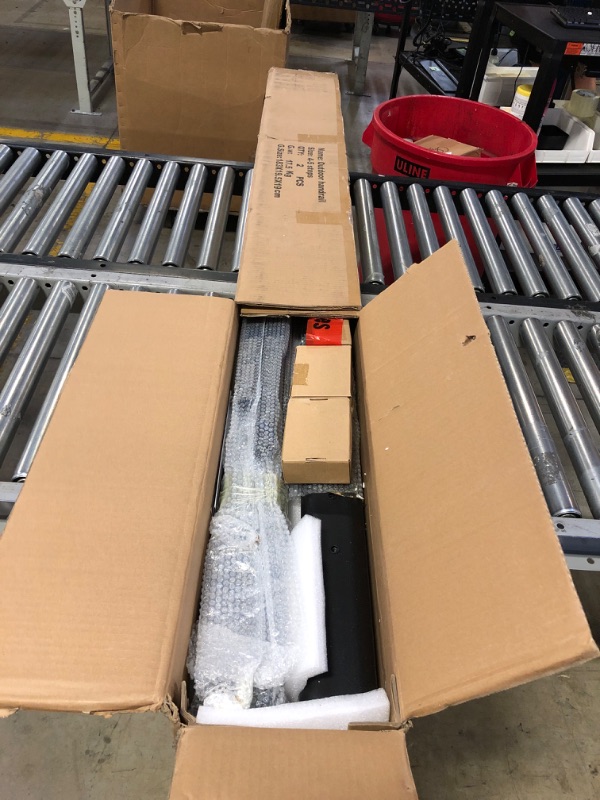 Photo 1 of LOVMOR 2 Pack 5 Step Hand Rails for Outdoor Steps, Wrought Iron Railing, Exterior Hand Railing for Steps, Porch Railing Kit (4-5 Steps Handrail) 5 Steps (2 Pack)