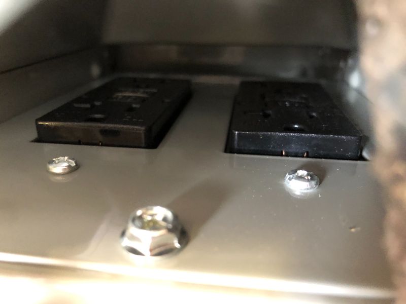 Photo 1 of SURAIELEC Outdoor Electrical Outlet Box, Dual 20 AMP WRTR GFCI Receptacles, Rainproof 3R Enclosure, Weatherproof All Metal Outlet Cover, Power Plug for Halloween Decorations, Lights, ETL Listed