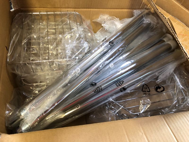 Photo 1 of Fixwal Rustproof Shower Corner Caddy Organizer for Bathroom, 3 Large Baskets with Soap Caddy & Toothbrush Holder, Tension Pole Extend from 56 to 117 Inch?Sliver