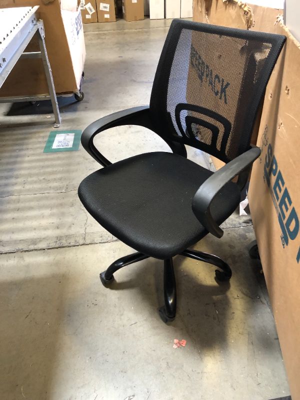 Photo 1 of Home Office Chair Desk Computer Chair Adjustable Ergonomic Chair Lumbar Support Armrest Executive with High Density Mesh 360 Degree Swivel Chair for Men Women Adults Chair, Black Black pack of 1