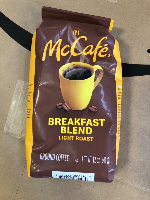 Photo 2 of BB 02/19/2025 --- McCafe Light Roast Breakfast Blend Ground Coffee Caffeinated 12 Oz Bag
