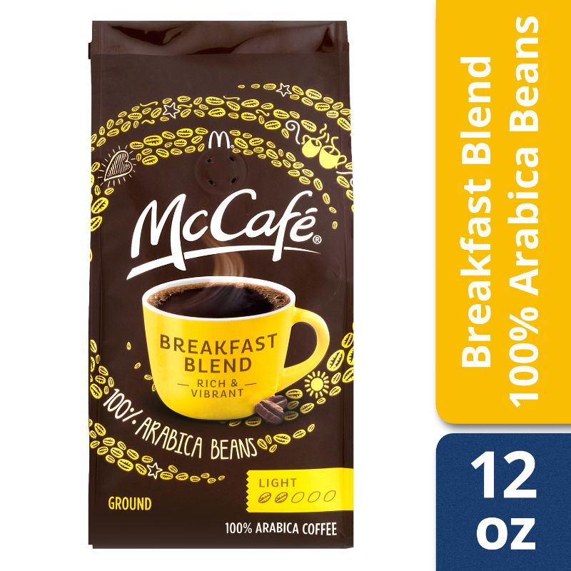 Photo 1 of BB 02/19/2025 --- McCafe Light Roast Breakfast Blend Ground Coffee Caffeinated 12 Oz Bag
