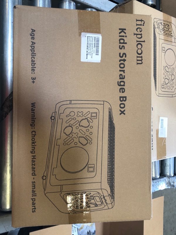 Photo 1 of Stackable Toy Storage Box with Wheels and Lid for Building LEGO Blocks, 1 Piece, 2 In1 Multi-use: Gaming Table and Toy Storage Bin, for Medium and Small Toy Organizer