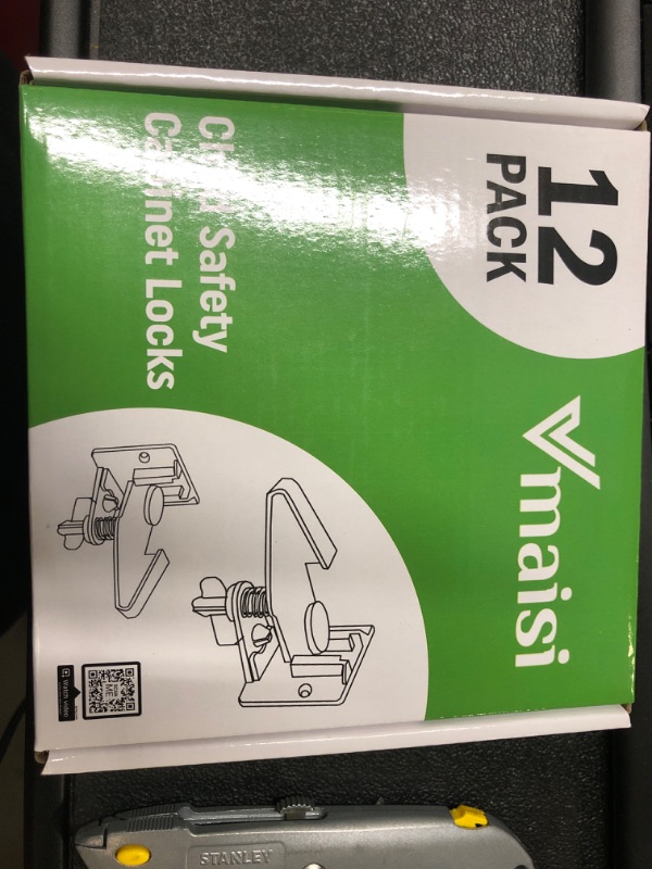 Photo 2 of 12 Pack Cabinet Locks Child Safety Latches - Vmaisi Baby Proofing Cabinets Drawers Lock - Upgraded Stronger Adhesive Easy Installation - No Drilling