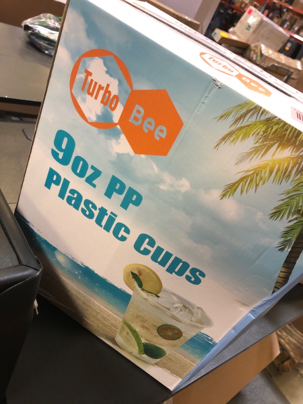 Photo 1 of 9 oz PP Plastic Cups Iced Coffee, Smoothies, Soda, Lemonade, Cold Beverage