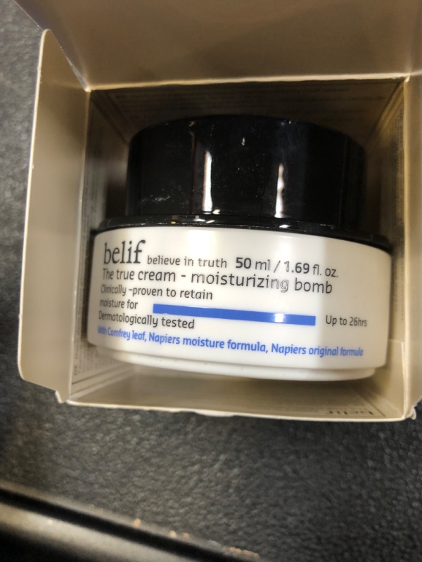 Photo 2 of belif The True Cream Moisturizing Bomb with Oak Husk and Vitamin B | Moisturizer | Good for Dry Skin, Dryness Dullness, and Uneven Texture |For Normal, Dry Skin Types Old Formula 1.7 Fl Oz (Pack of 1)