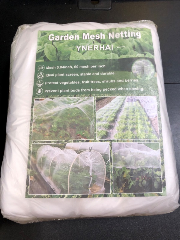 Photo 2 of 10 * 50FT Garden Mesh Netting Barrier, Ultra Fine Plant Netting for Garden Protection, Garden Net Fruit Tree Netting for Vegetable Blueberry Bushes Live Plant Row Cover Screen Protection
