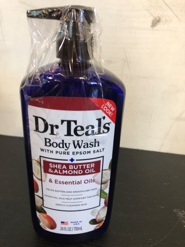 Photo 1 of Dr Teal's Shea Butter & Almond Oil Body Wash, 24 fl oz.