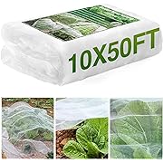 Photo 1 of 10 * 50FT Garden Mesh Netting Barrier, Ultra Fine Plant Netting for Garden Protection, Garden Net Fruit Tree Netting for Vegetable Blueberry Bushes Live Plant Row Cover