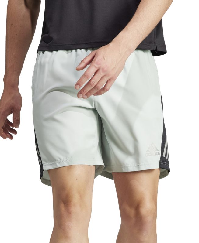 Photo 1 of Adidas Men's Own the Run Regular-Fit Colorblocked 7" Running Shorts - Wonder Silver Medium 
