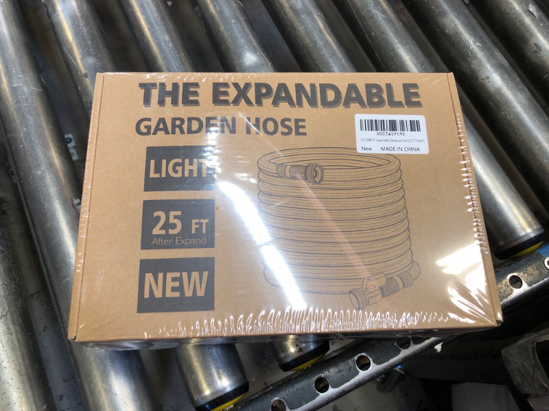 Photo 1 of 25 ft Expandable Garden Hose with Holder, 2024 Lightweight Water Hose with 10-Function Spray Nozzle, Leak-Proof Multi-Layer Water Hose with 3/4" Solid Brass Connectors Fittings (green, 25 FT)